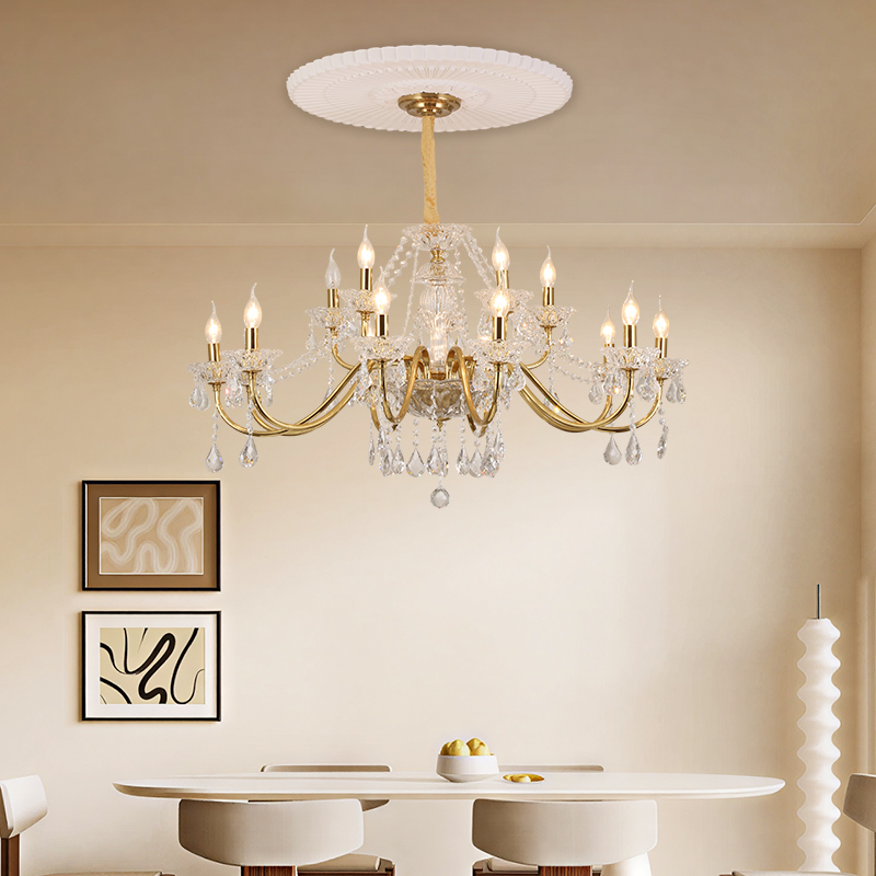 法式宮廷吊燈輕奢客廳主燈水晶燈2026新款高級別墅公寓臥室餐