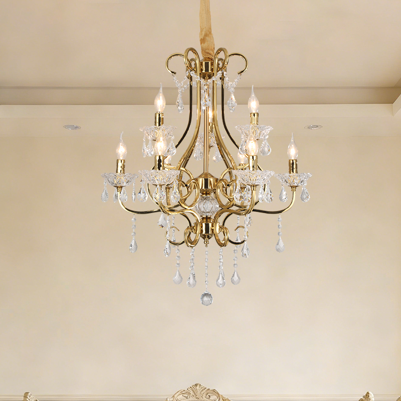 法式宮廷吊燈輕奢客廳主燈水晶燈2026新款高級別墅公寓臥室餐