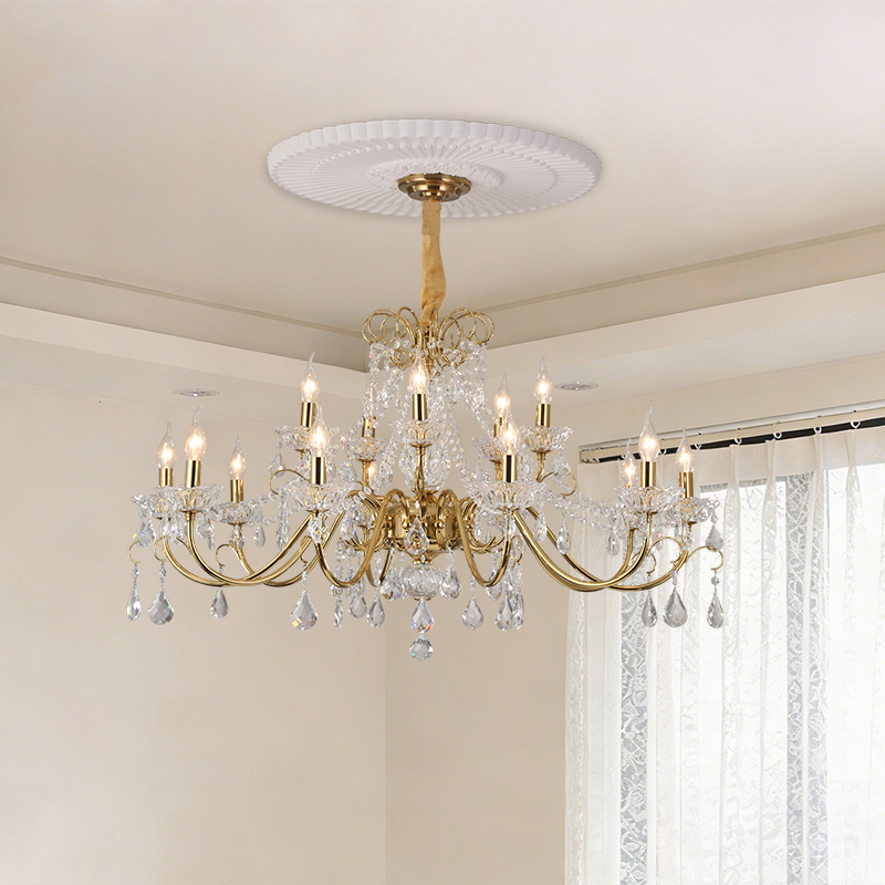 法式宮廷吊燈輕奢客廳主燈水晶燈2026新款高級別墅公寓臥室餐