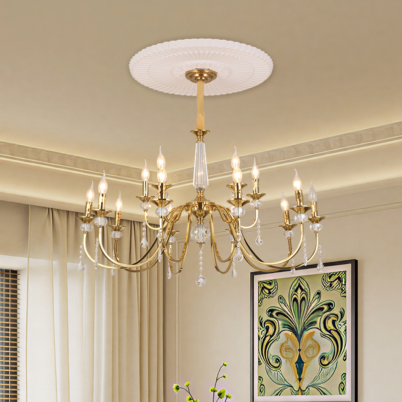 法式宮廷吊燈輕奢客廳主燈水晶燈2026新款高級別墅公寓臥室餐