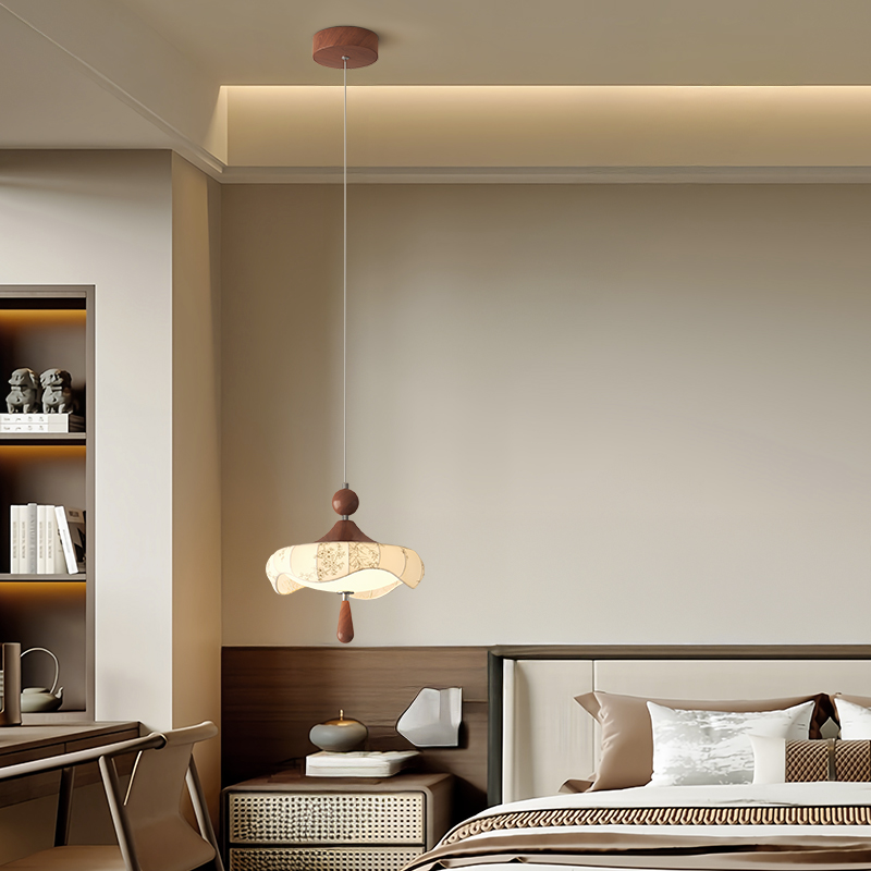 中古風新中式床頭小吊燈 宋式美學